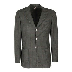 Santaniello Wool Blazer With Three Buttons And Patch Pockets - NWT
